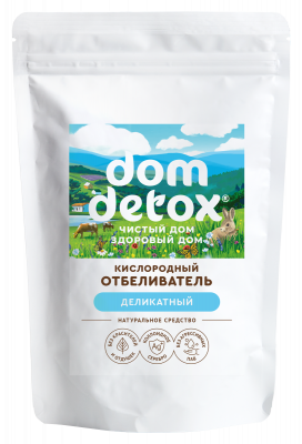 Отбеливатель кислородный Деликатный Dom Detox, 300 мл