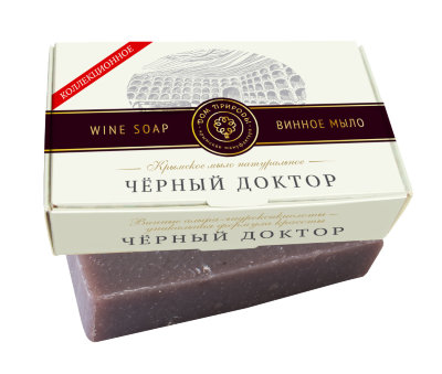 Мыло Чёрный доктор Винное, 100 г