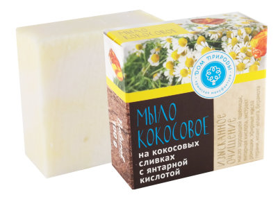 Мыло Изысканное очищение на кокосовых сливках с янтарной кислотой, 90 г
