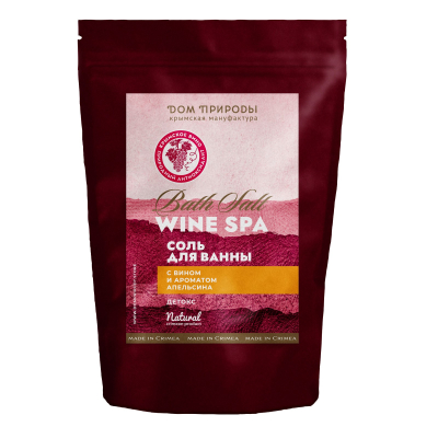 Соль для ванн Детокс с вином и ароматом апельсина Wine Spa, 350 г