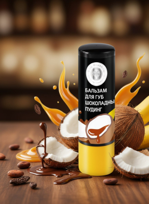 Бальзам для губ Шоколадный пудинг, 3,5 г
