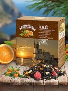 Чай «Южный берег» черный с ярким вкусом ягод и бодрящей цитрусовой ноткой, 100 г