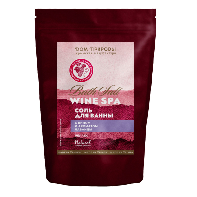 Соль для ванн Релакс с вином и ароматом лаванды Wine Spa, 350 г