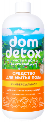 Средство для мытья пола Универсальное Dom Detox, 500 мл