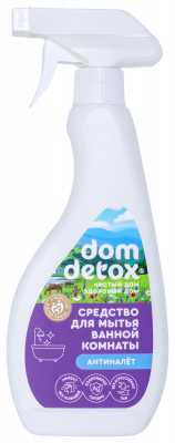 Средство для мытья ванной комнаты Антиналёт Dom Detox, 500 мл