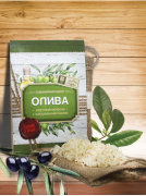Джутовая мочалка с натуральным мылом "ОЛИВА" (стружка)