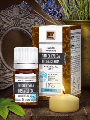 Эфирное масло Литсеи Кубеба (Левзеи), 5 мл