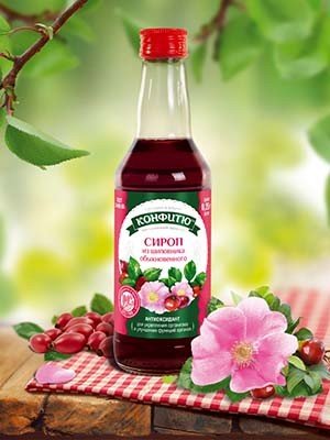 Сироп из шиповника обыкновенного, 250 мл