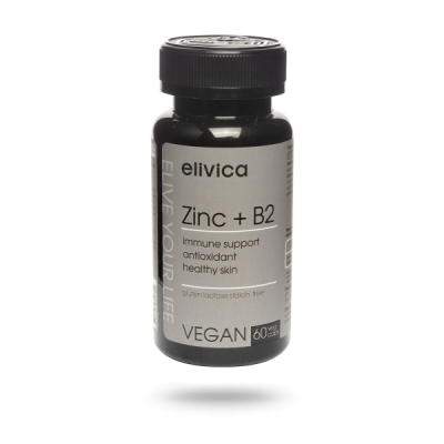 Биологически активная добавка к пище «Цинк и Витамин В2 (Zinc with Vitamin B2)», 150 мл - 60 капсул