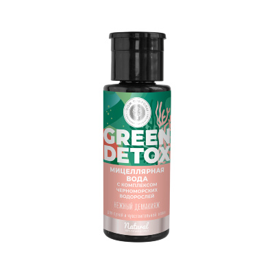 Мицеллярная вода Нежный демакияж для сухой и чувствительной кожи Green Detox, 150 мл