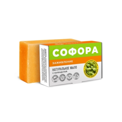 Мыло Заживление с календулой Софора, 100 г
