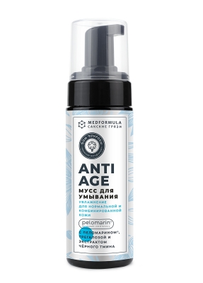 Мусс для умывания Увлажнение для нормальной и комбинированной кожи Med Formula Anti-age, 170 г