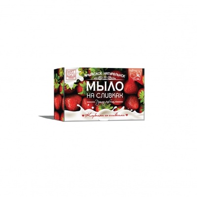Мыло на сливках Клубника со сливками, 82 г