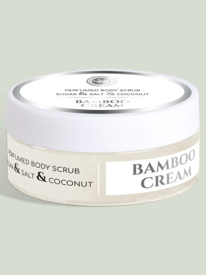 Парфюмированный скраб для тела сахарно-солевой Bamboo Cream, 200 г
