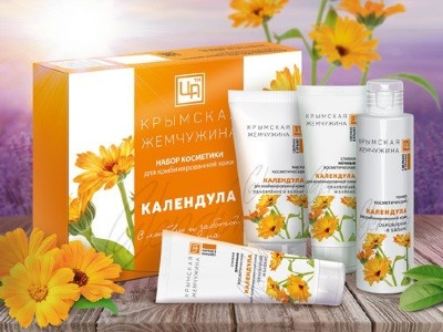 Набор косметики Крымская жемчужина "Календула" для комбинированной кожи