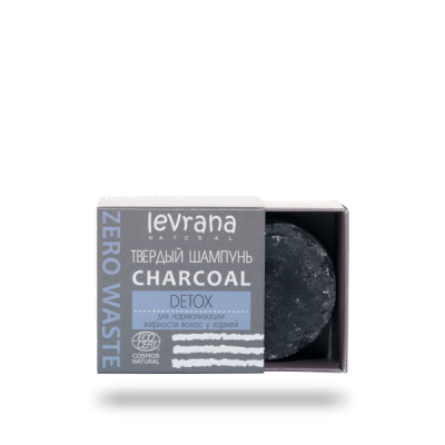Твердый шампунь для волос «Сharcoal детокс», Для нормализации жирности волос у корней, 50 г 