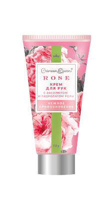 Крем для рук Нежное прикосновение с абсолютом и гидролатом розы розы Crimean Queen Rose, 70 г