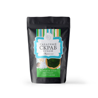 Скраб сахарный сухой Морская пена, 250 г