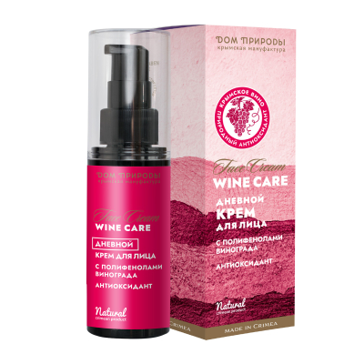 Крем для лица Антиоксидант дневной Wine Care, 30 г