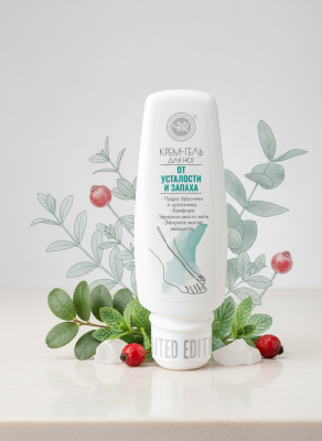 Крем-гель для ног От усталости и запаха с фруктовыми пудрами 75 мл
