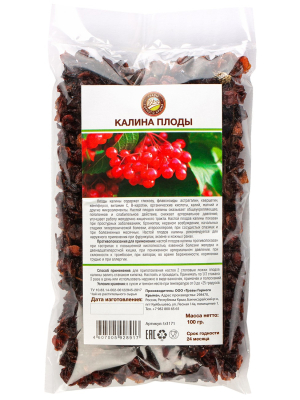 Чай из растительного сырья Калина плоды, 100 г
