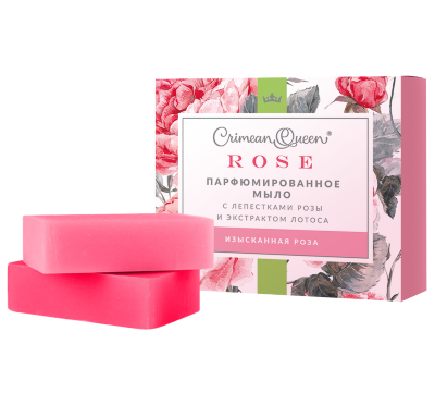 Мыло Изысканная роза парфюмированное Crimean Queen Rose, 100 г
