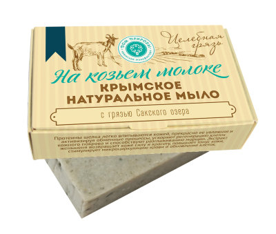 Мыло Целебная грязь на козьем молоке, 100 г