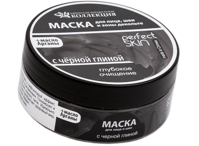 Маска для лица Глубокое очищение с черной глиной