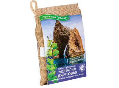Мочалка со стружкой натурального мыла  Коктебель - Золотые ворота				