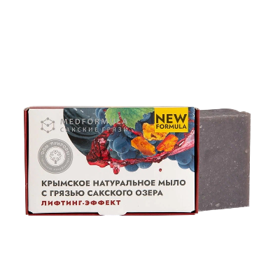 Мыло Лифтинг-эффект для зрелой кожи и декольте с грязью Сакского озера Med Formula, 100 г