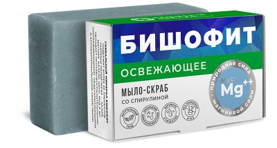 Мыло-скраб Освежающее Бишофит, 100 г
