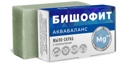 Мыло-скраб Аквабаланс Бишофит, 100 г